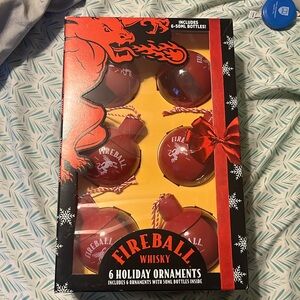 FIREBALL WHISKY ORNAMENT- NO LIQUOR in box, 6 pack